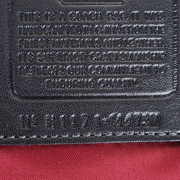 Coach Signature Shoulder Bag Black Gray Brooke Canvas Purse 14473M - Picture 12 of 16